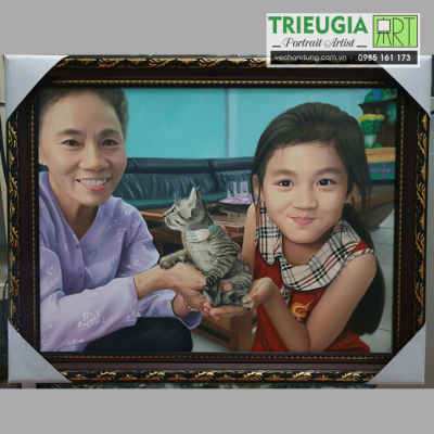 Tranh vẽ chân dung 07
